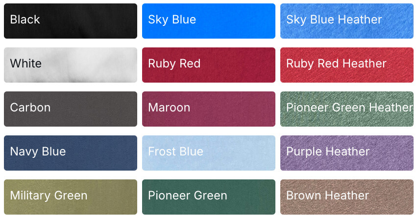 First part of our 29 colors